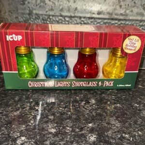 ICUP Christmas Lights Shot Glasses 4-Pack